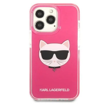 Etui Karl Lagerfeld KLHCP13LTPECPI für iPhone 13 Pro / 13 6,1" Hardcase Choupette Head