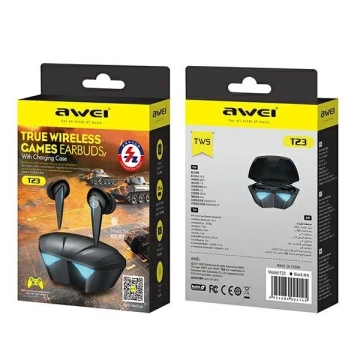 AWEI Bluetooth 5.0 Kopfhörer T23 TWS Gaming Dockingstation weiß/weiß