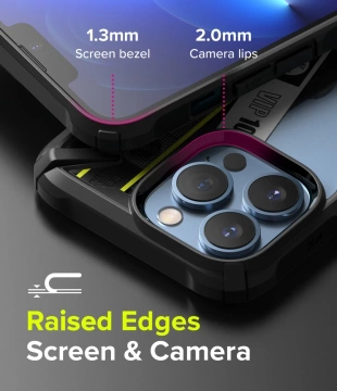 Ringke Fusion X Design Armor Case with Frame iPhone 13 Pro Max black (Ticket band) (FXD555E43)