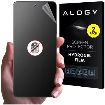 2x "MATTE" Film for Motorola Edge 30 Ultra Hydrogel Alogy HydroSkin Matte Pro™ for the screen of the case "FREE OF FINGERPRINTS"