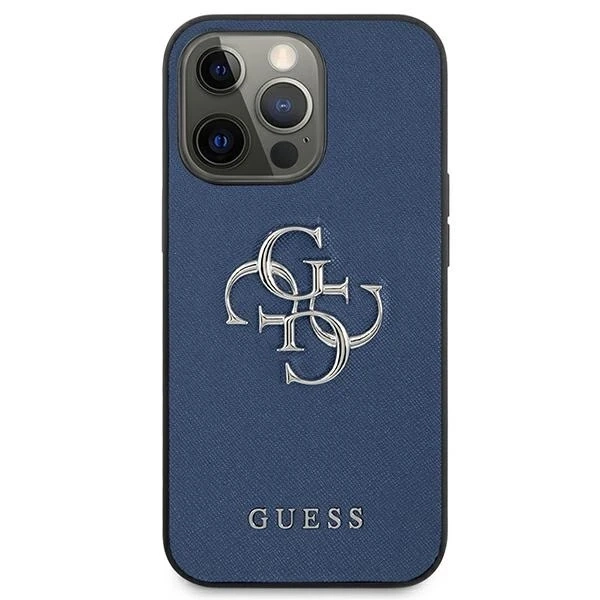 Etui Guess GUHCP13LSA4GSBL для iPhone 13 Pro / 13 6,1" Hardcase Saffiano 4G Metal Logo