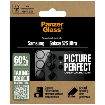 Tempered Glass for Samsung Galaxy S25 Ultra PanzerGlass PicturePerfect Camera Lens