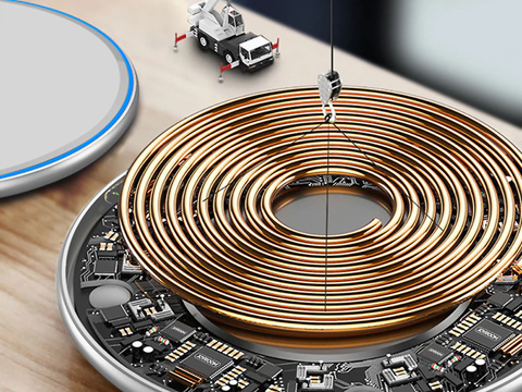 Qi Alogy Fast Charger USB-C Type C 15W Білий індукційний зарядний пристрій