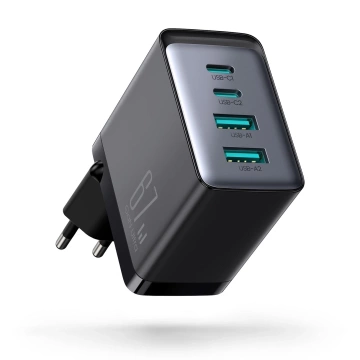 Joyroom TCG02 GaN 67W - Fast Charger 2x USB-C 2x USB-A Cable 100W