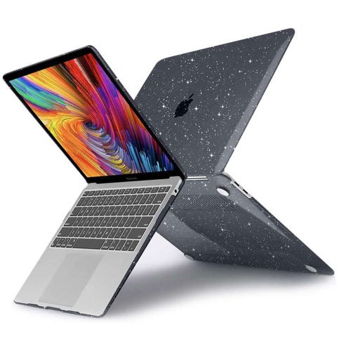 Pevné puzdro Alogy pre Apple MacBook Air 13 M1 2020 Glitter Black