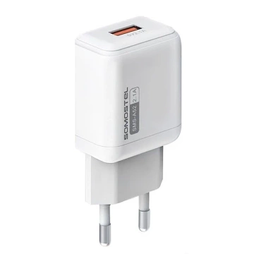Зарядний пристрій Somostel USB 2.1A 10W SMS-A52 Білий