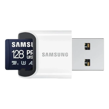 Карта пам'яті Samsung microSDXC PRO Ultimate 128GB 200MB/s UHS-I/U3 (MB-MY128SB/WW)