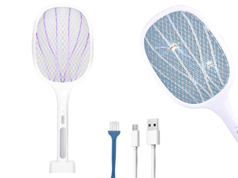 Insect killer lamp 6 LED UV Alogy portable insect trap White