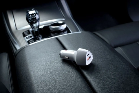 Автомобільний зарядний пристрій Forcell Carbon 38W PD 3.0 QC 3.0 з USB-C та USB