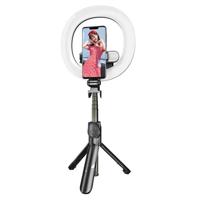 Puluz Selfie-Stick/Stativ mit dualer LED-Beleuchtung