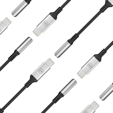 Аксесуари - 3mk Адаптер USB-C - Джек 3,5 мм