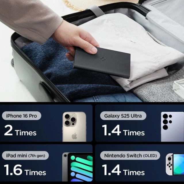 Spigen Essential EA2210 Power Bank 10000mAh 22.5W USB-C Black