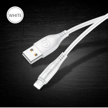 USAMS Kabel U18 lightning 2A Fast Charge 1m bílý