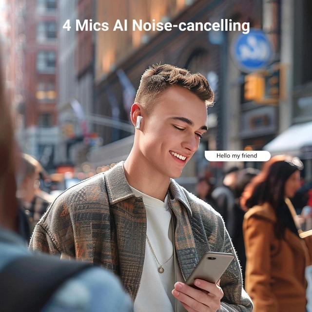 Slúchadlá Ugreen HiTune H5 WS201 TWS – bezdrôtové, Bluetooth 5.3, biele