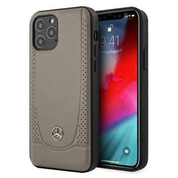 Ochranné pouzdro Mercedes MEHCP12LARMBR pro Apple iPhone 12 Pro Max 6,7" hnědé/hnědé pevné pouzdro Urban Line