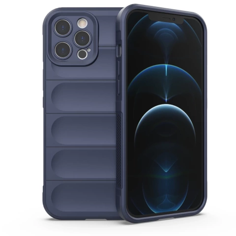 Magic Shield Case for iPhone 12 Pro Max flexible armored cover dark blue