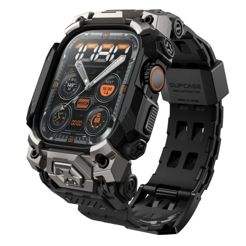 Apple Watch Ultra 1/2 (49mm) čierne puzdro SUPCASE Unicorn Beetle Ore s remienkom