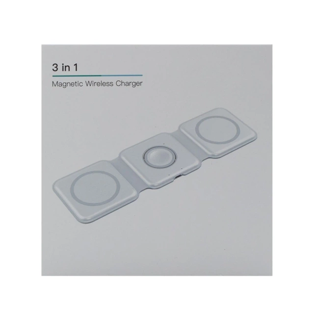 Indukční nabíječka Ecobox MagSafe 15W bílá 3v1