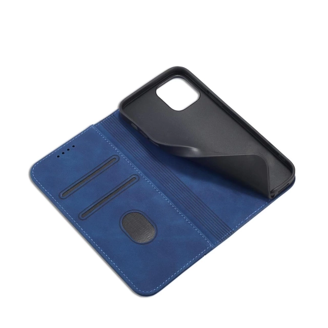Magnet Fancy Case case for iPhone 12 Pro Max cover wallet for cards stand blue