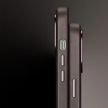 Чохол Dux Ducis Naples для iPhone 13 Pro leather cover (сумісний з MagSafe) темно-коричневий