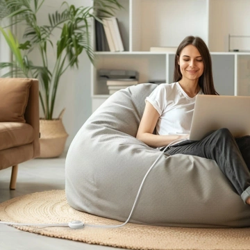 Kabel Baseus Free2Pull Mini 100W USB-C – USB-C 2m Biały