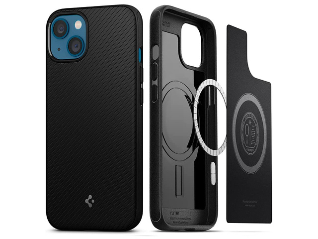Etui MagSafe Spigen Mag Armor pre Apple iPhone 13 Matte Black