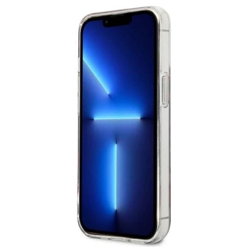 Guess GUHCP13LHSLEOR iPhone 13 Pro / 13 6,1" černý/červený pevný obal Leopard