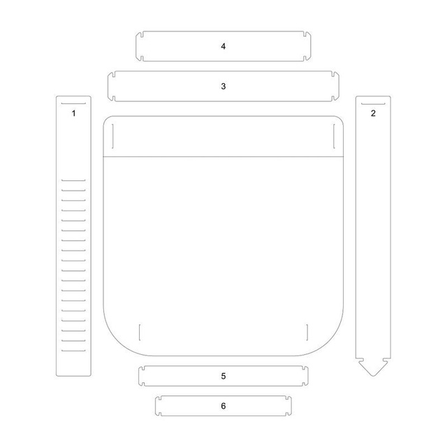 Przyłbica ochronna 3mk maska osłona na twarz Protective Helmet