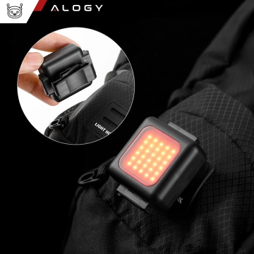 Bicycle light for bicycle front rear set of 2 lights front rear COB USB Alogy Bike Light