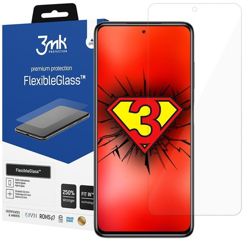 3mk Szkło hybrydowe Flexible Glass 7H do Xiaomi Poco X3 Pro