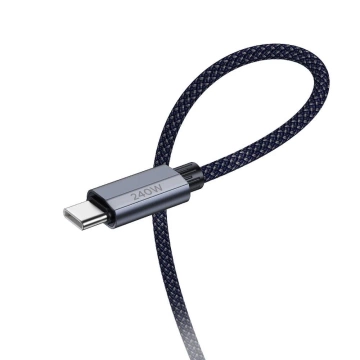 HOCO Kabel Typ-C auf Typ-C U134 1,8m Grau PD 240W QC 3.0 5A Schnellladung