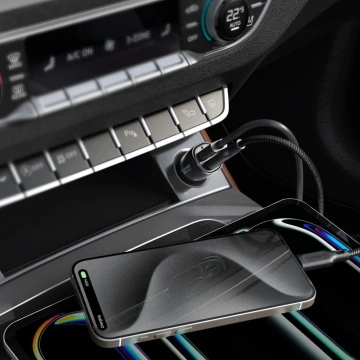 Nabíječka do auta SPIGEN EV482 ARCSTATION ESSENTIAL 48W ČERNÁ