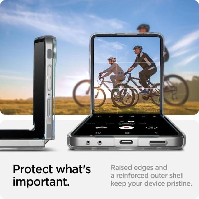 Etui do Galaxy Z Flip 7 Spigen AirSkin Mag MagSafe Clear/White