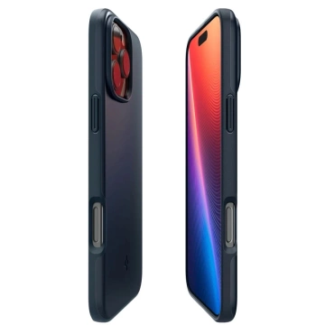 Kryt Spigen Thin Fit MagSafe pro iPhone 16 Pro tmavě šedý – ultra tenký 1,55 mm