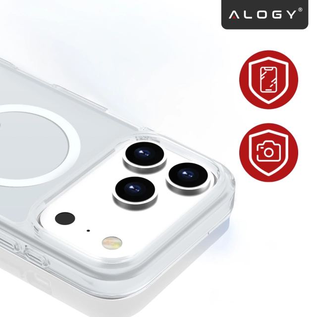 Apple iPhone 17 Pro Max Case – Matte MagSafe Cover with Lens Protection, Slim and Scratch-Resistant, Perfect Fit – Alogy Skinny MatteCase™ White