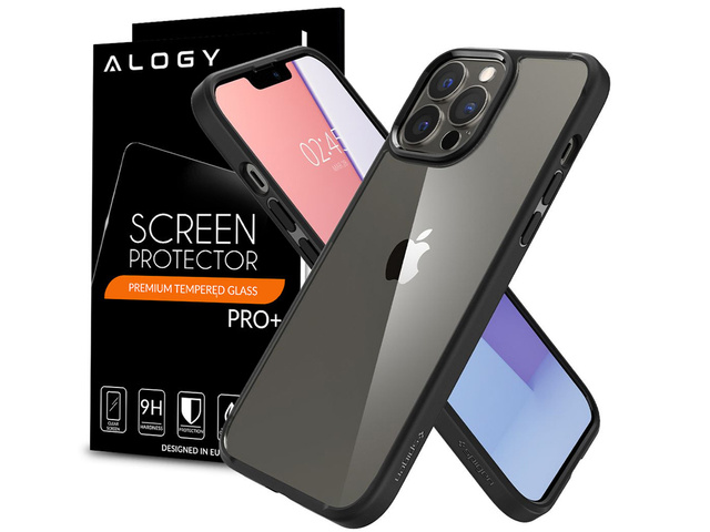 Kryt Spigen Ultra Hybrid pro Apple iPhone 13 Pro Matte Black Glass