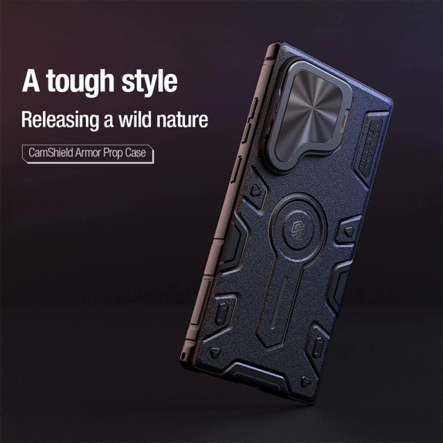 Nillkin CamShield Armor Prop Hülle für Samsung Galaxy S24 Ultra – Schwarz
