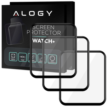 3x гнучкий скляний 3D Alogy Screen Protector Pro для Xiaomi Redmi Watch 2 Lite Black