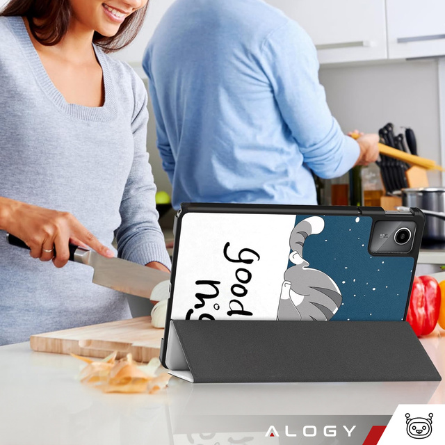 Pouzdro pro Lenovo Tab M11 10,95" TB330FU / TB330XU / TB331FC Obal na tablet Pouzdro Alogy Obal na knihu Spící kočka Stylus Pen