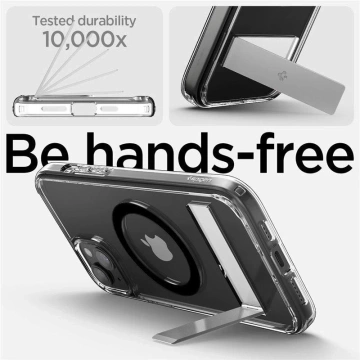 Чохол Spigen Ultra Hybrid S MagSafe з підставкою для iPhone 15 Plus - чорний