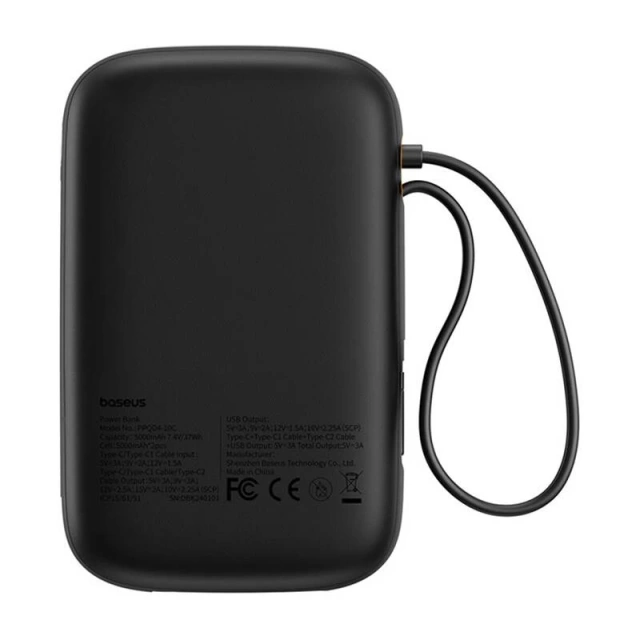 Powerbank Baseus QPow 2 10000mAh 30W 2xUSB-C Black