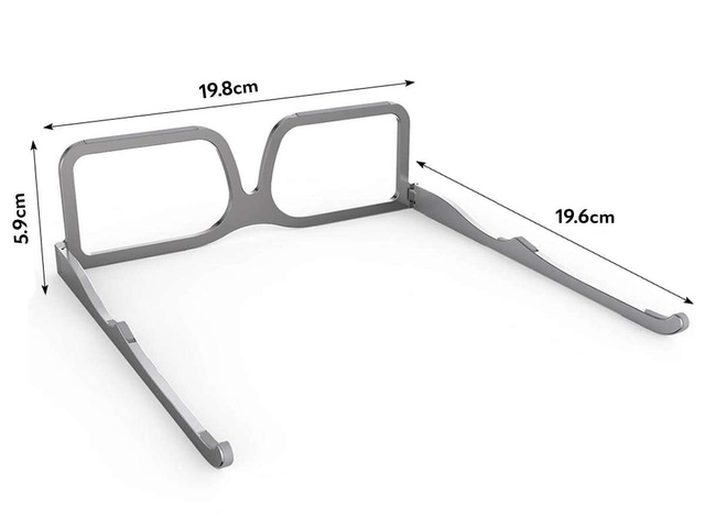 Podstawka uchwyt Alogy okulary pod Laptop tablet 15.6 cali Szary