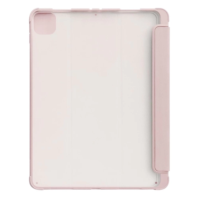 Stand Tablet Case Smart Cover чохол для iPad Pro 12.9 '' 2021 з функцією підставки рожевий