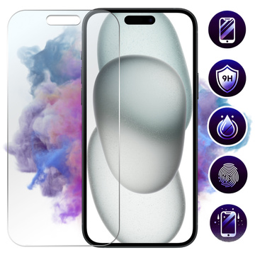 Гібридне скло для Apple iPhone 15 Plus для екрану Alogy Flexi Glass 9H flat for the screen