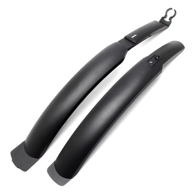 Błotniki rowerowe zestaw przód i tył komplet Alogy BikeShield Set wachlarze uniwersalne Błotnik rowerowy Czarne