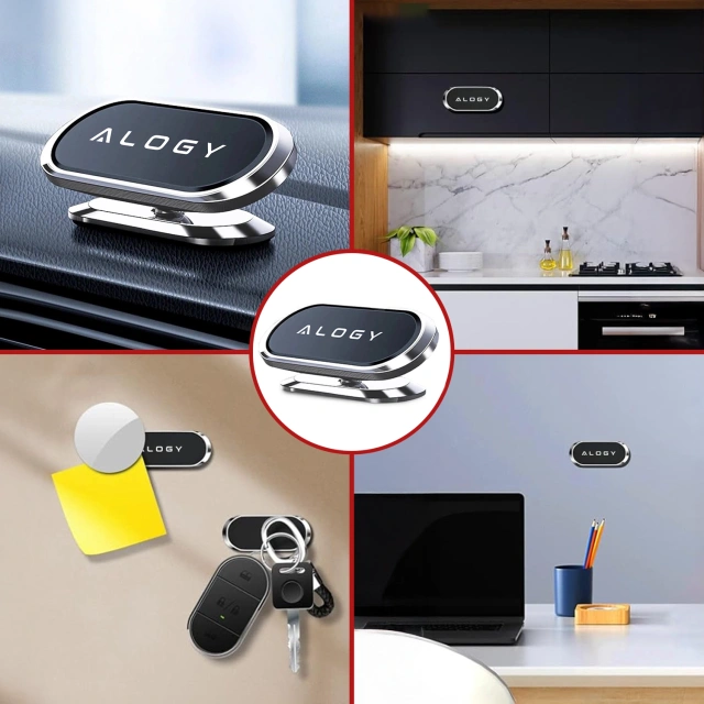Alogy Magnetic Car Holder Universal for Phone on the Cockpit for the Board Black