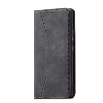 Magnet Fancy Case Case pre Samsung Galaxy S22 (S22 Plus) Pouch Peňaženka držiak karty čierny