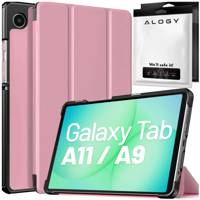 Pouzdro pro Samsung Galaxy Tab A9 2023 8,7" Pouzdro na tablet X110 / X115 Alogy Book Cover Pink