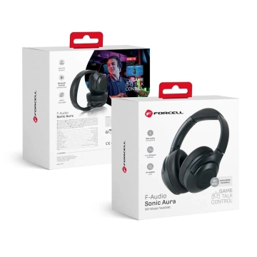 Bezdrôtové slúchadlá Forcell F-Audio ANC Sonic Aura, čierne