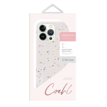 UNIQ case Coehl Terrazzo iPhone 14 Pro Max 6.7" sand/sandstone